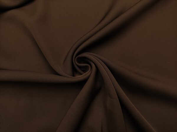 Tessuto Cady Mirage in tinta unita marrone