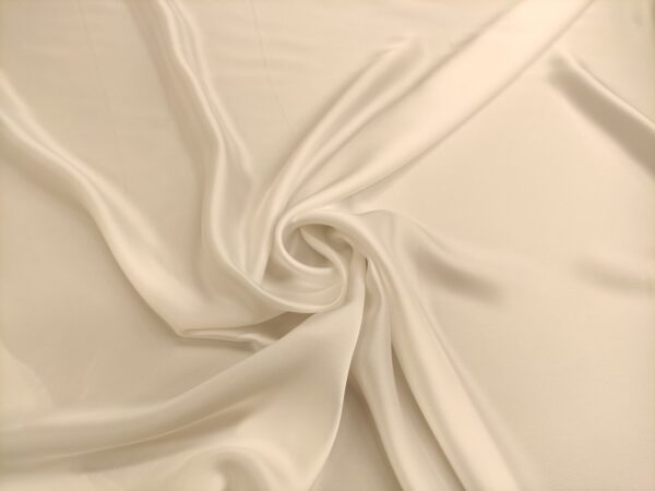 Tessuto Cady Sposa in tinta unita bianco seta