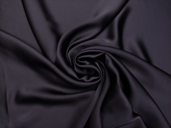 Tessuto Cady Sposa in tinta unita blu notte