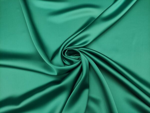 Tessuto Cady Sposa in tinta unita verde smeraldo