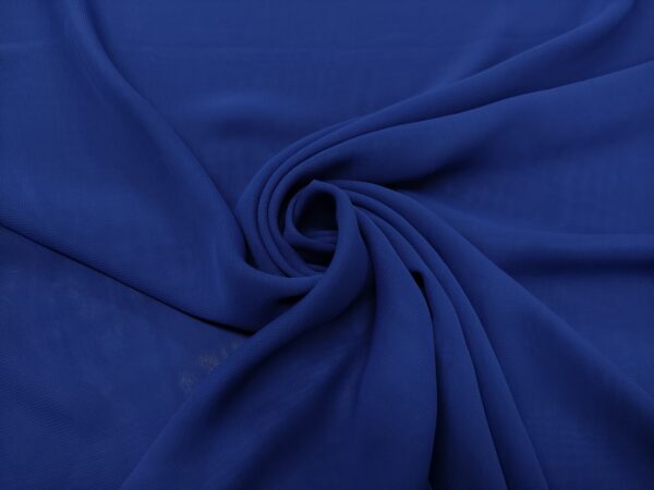 Tessuto Chiffon in tinta unita  blu elettrico