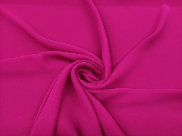Tessuto Chiffon in tinta unita fucsia