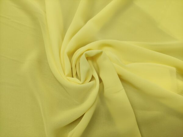 Tessuto Chiffon in tinta unita giallo