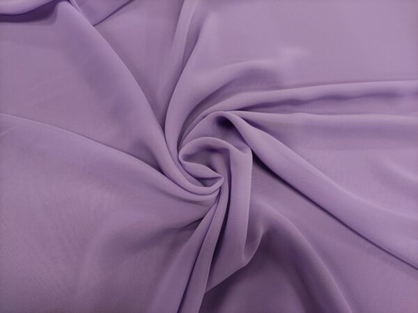 Tessuto Chiffon in tinta unita lilla