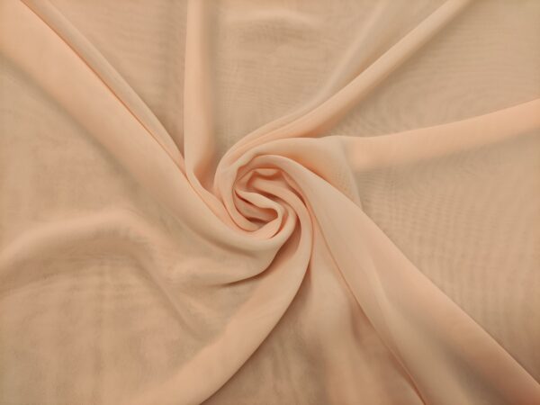 Tessuto Chiffon in tinta unita rosa salmone