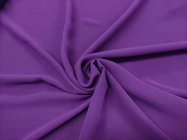 Tessuto Chiffon in tinta unita viola