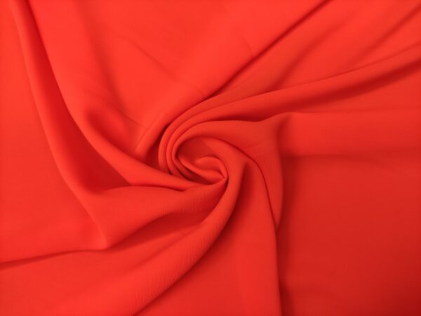 Tessuto Crepe De Chine tinta unita arancione