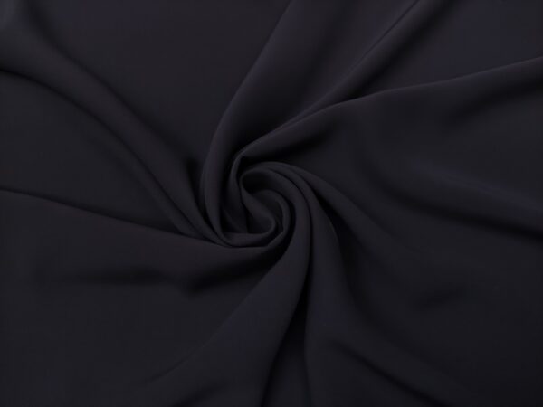 Tessuto Crepe De Chine tinta unita blu