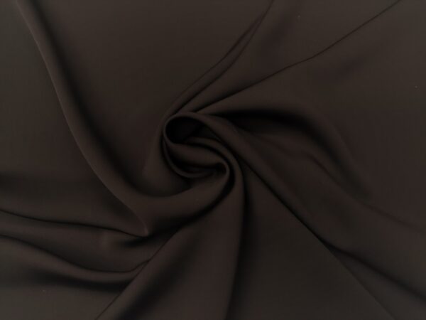 Tessuto Crepe De Chine tinta unita nero