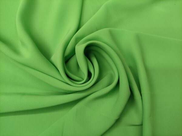 Tessuto Crepe De Chine tinta unita verde prato