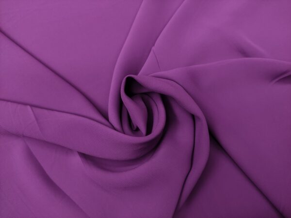 Tessuto Crepe De Chine tinta unita viola