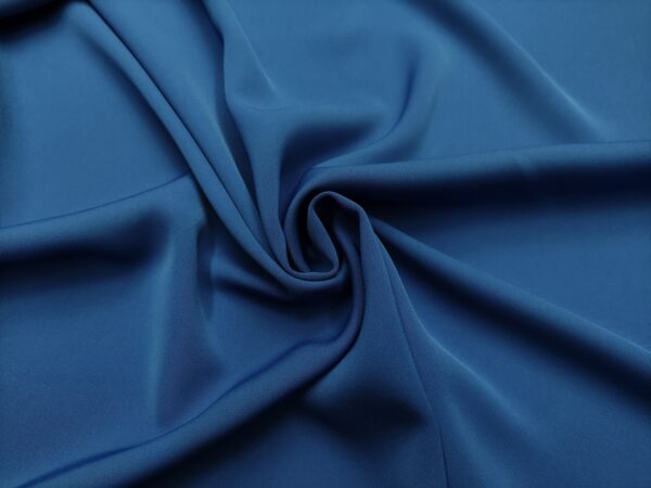 Tessuto Crepe Elite in tinta unita azzurro