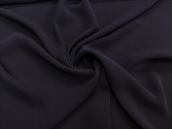 Tessuto Crepe Elite in tinta unita blu notte