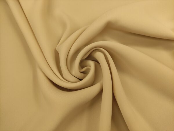 Tessuto Crepe Elite in tinta unita champagne