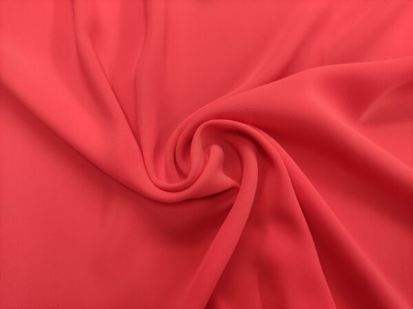 Tessuto Crepe Elite in tinta unita corallo