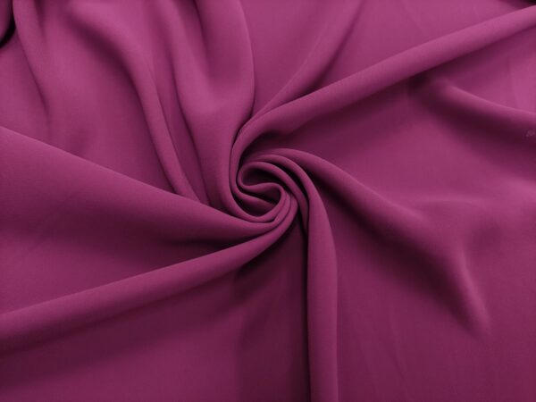 Tessuto Crepe Elite in tinta unita fucsia scuro