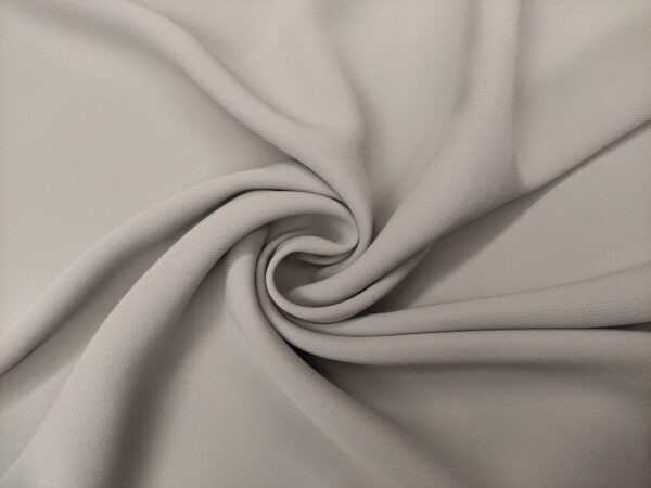 Tessuto Crepe Elite in tinta unita grigio perla