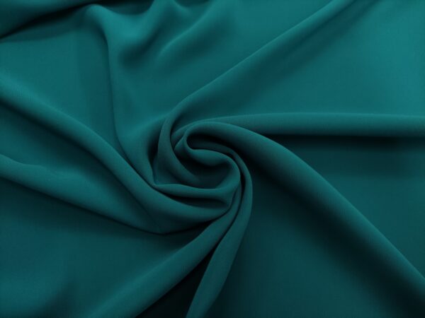 Tessuto Crepe Elite in tinta unita verde ottanio