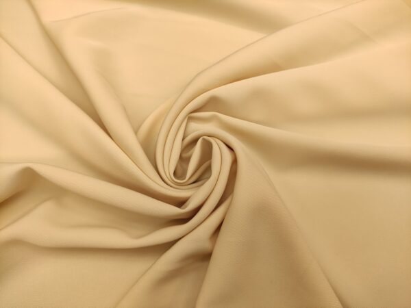 Tessuto Crepe morbido in tinta unita beige