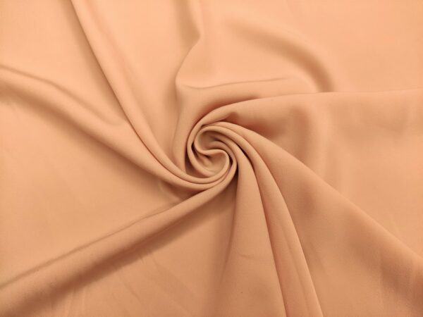 Tessuto Crepe morbido in tinta unita cipria