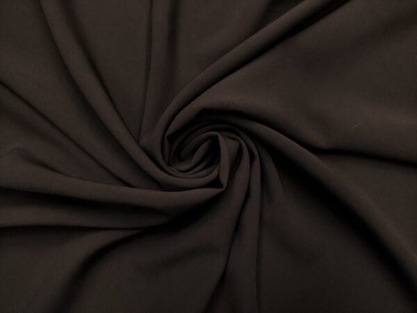 Tessuto Crepe morbido in tinta unita nero
