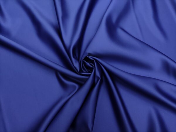 Tessuto Duchesse tinta unita blu elettrico