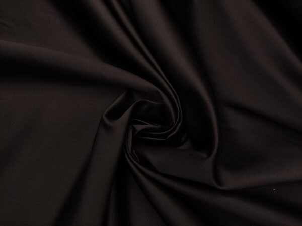 Tessuto Duchesse tinta unita nero