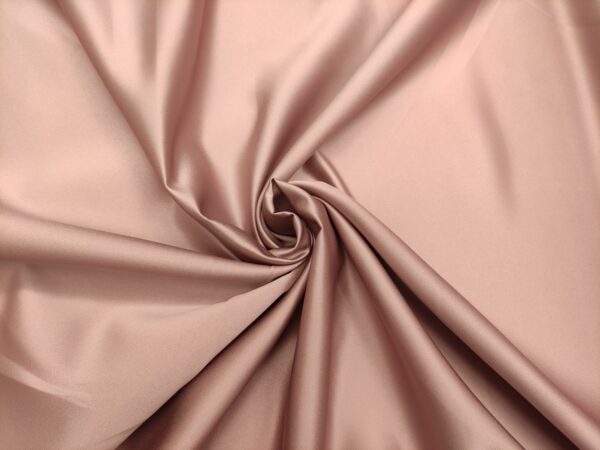 Tessuto Duchesse tinta unita rosa coloniale