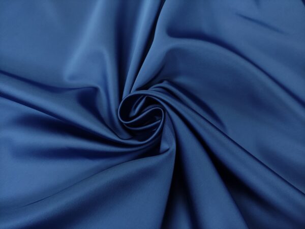 Tessuto Duchesse elasticizzato in tinta unita avio