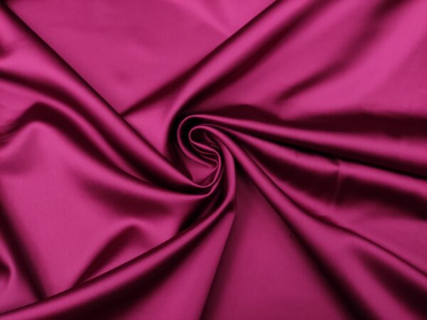 Tessuto Duchesse elasticizzato in tinta unita azalea