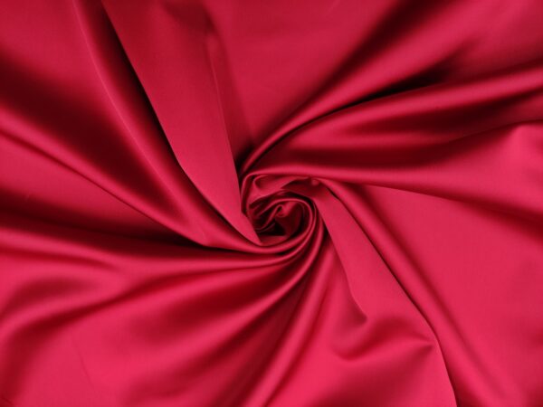 Tessuto Duchesse elasticizzato in tinta unita berry