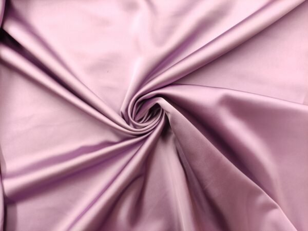 Tessuto Duchesse elasticizzato in tinta unita glicine