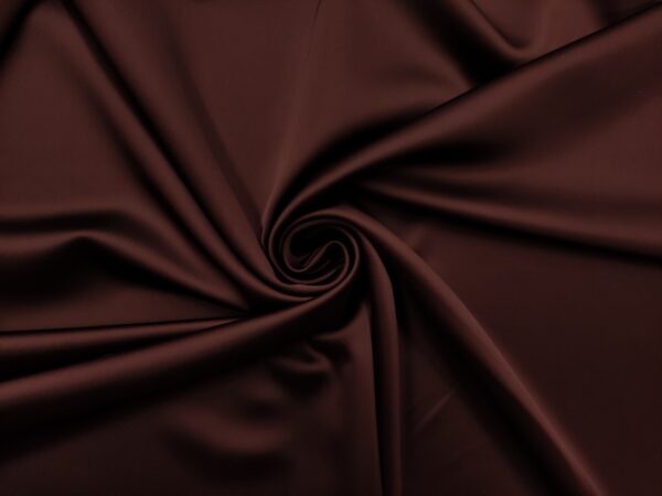 Tessuto Duchesse elasticizzato in tinta unita vinaccio