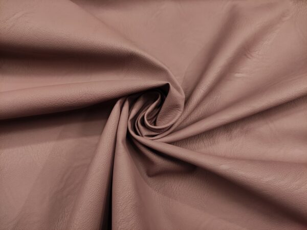 Tessuto Ecopelle per abbigliamento tinta unita rosa antico