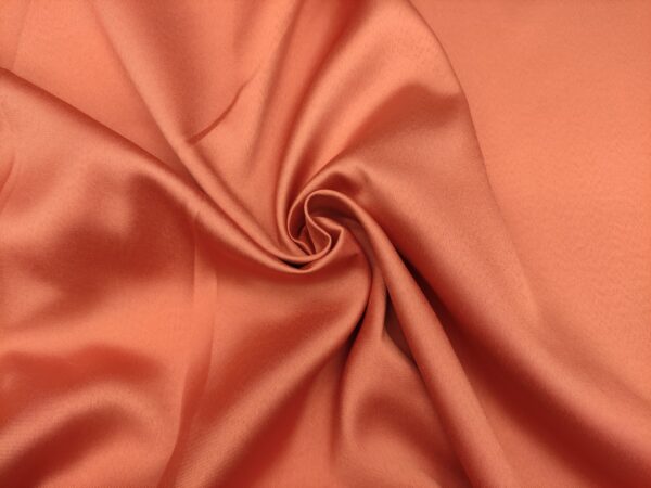 Tessuto Mikado tinta unita aragosta