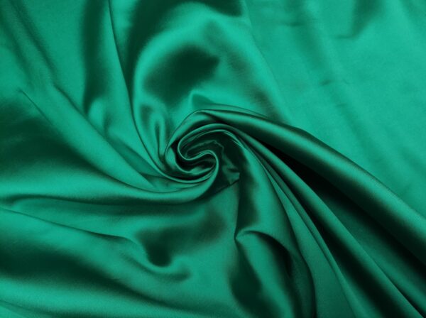 Tessuto Mikado tinta unita verde petrolio