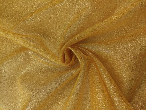 Tessuto Organza Glitter oro