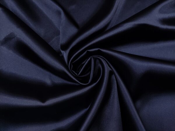 Tessuto Satin leggero elasticizzato tinta unita blu