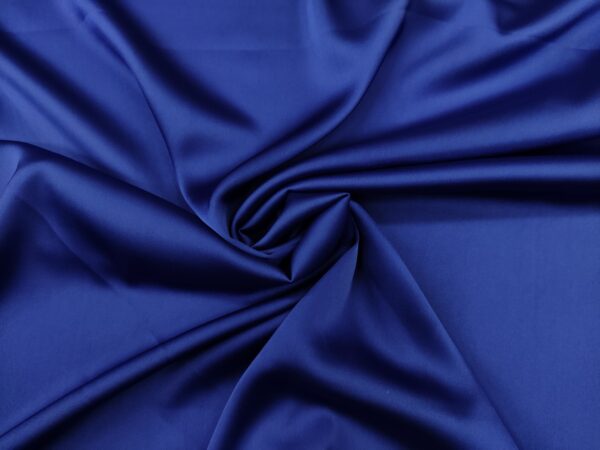 Tessuto Satin leggero elasticizzato tinta unita blu elettrico