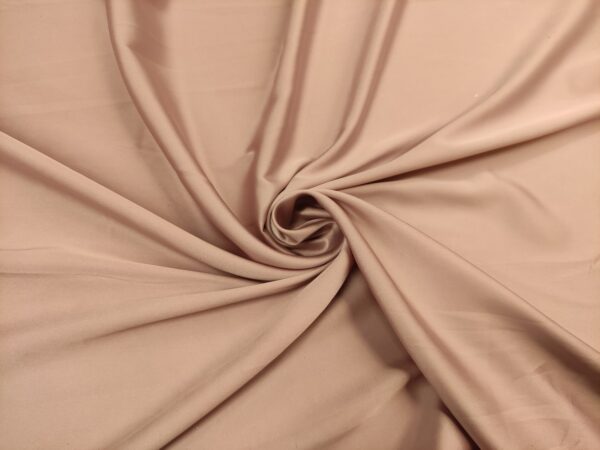Tessuto Satin leggero elasticizzato tinta unita cipria