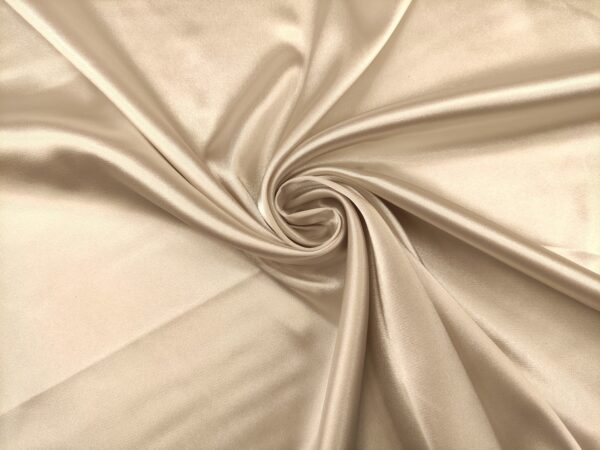 Tessuto Satin leggero elasticizzato tinta unita grigio chiaro