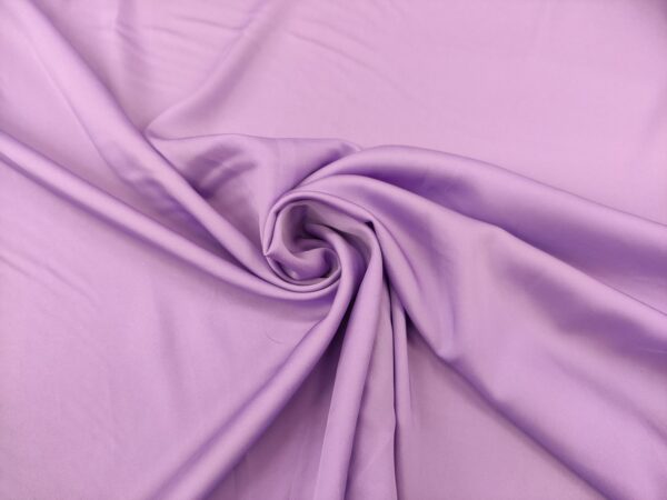 Tessuto Satin leggero elasticizzato tinta unita lilla