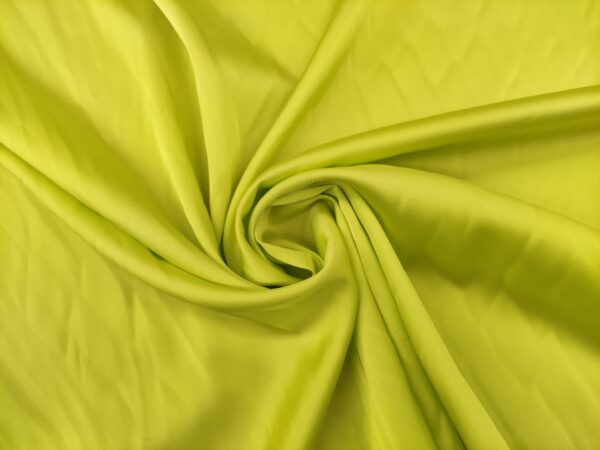 Tessuto Satin leggero elasticizzato tinta unita lime