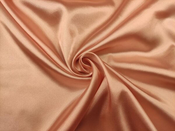Tessuto Satin leggero elasticizzato tinta unita rosa salmone