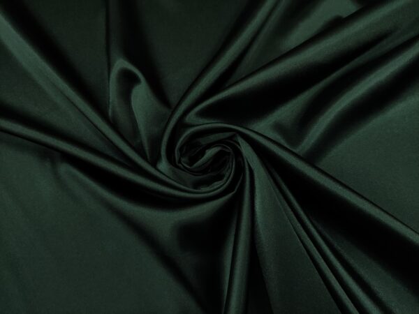 Tessuto Satin leggero elasticizzato tinta unita verde bottiglia