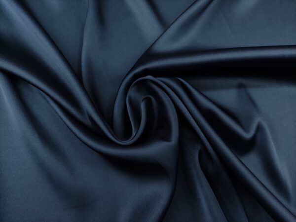 Tessuto Satin leggero elasticizzato tinta unita verde ottanio