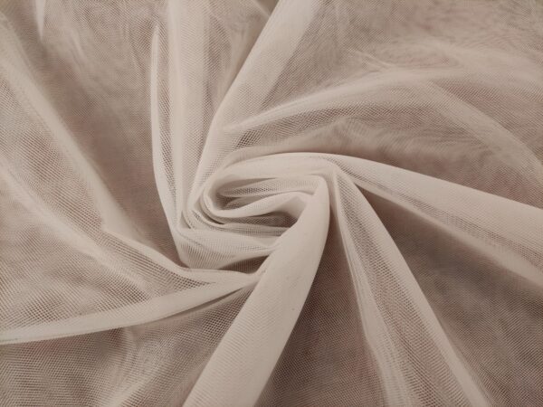 Tessuto Tulle mano seta morbido tinta unita bianco