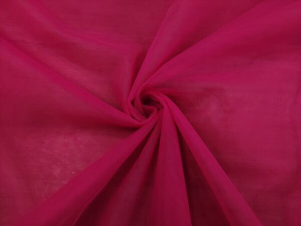 Tessuto Tulle mano seta morbido tinta unita fucsia