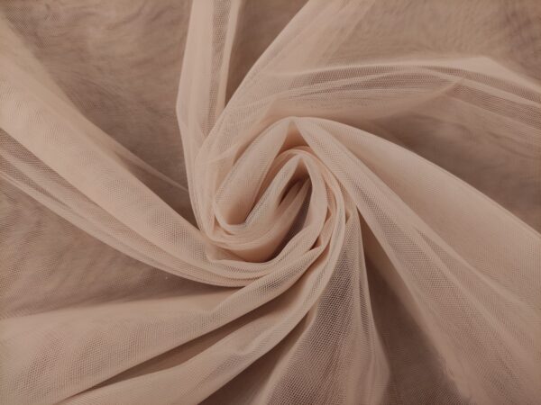 Tessuto Tulle mano seta morbido tinta unita rosa chiaro