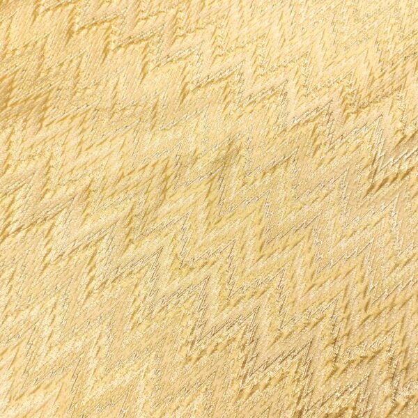 Tessuto Broccato in seta motivo astratto beige - oro